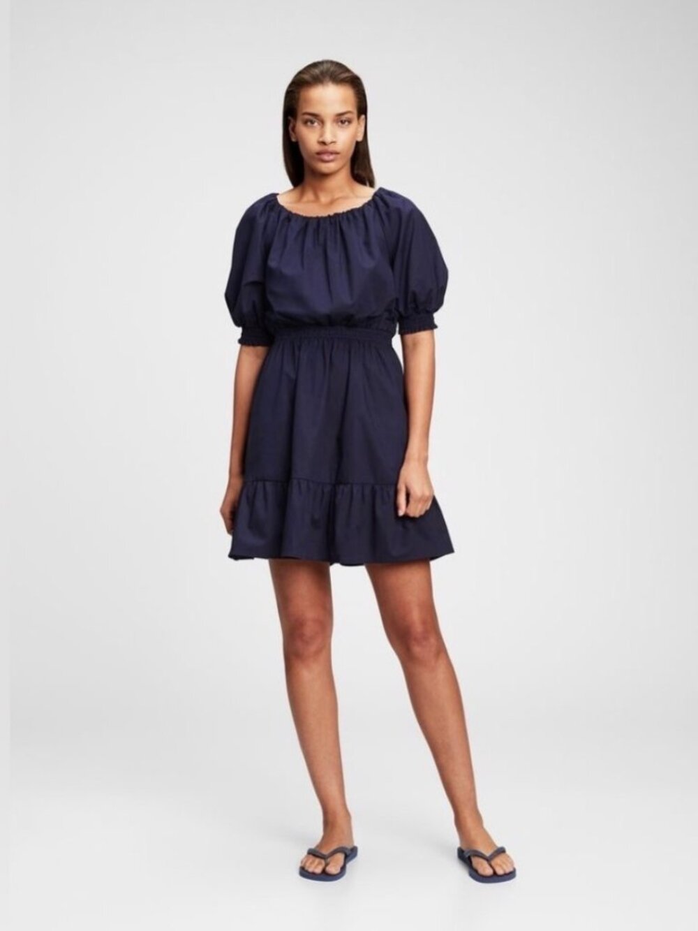 Gap Navy Blue Cotton Mini Dress XS NWT
